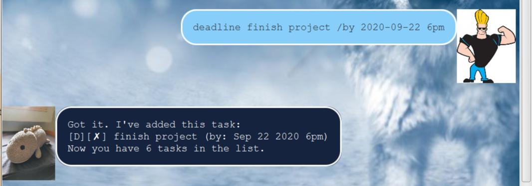 Add Deadline example